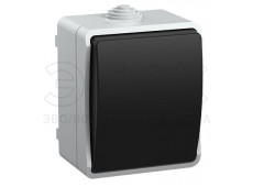 Выключатель одноклавишный наружный 10А 220В IP54 серый ФОРС Выключатель одноклавишный наружный 10А 220В IP54 серый ФОРС